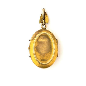 Victorian Bird locket with pearl