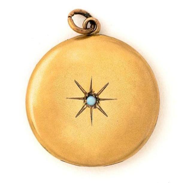 Opal Star Locket