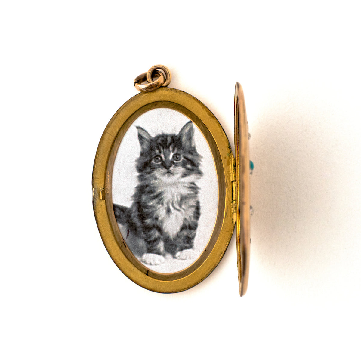 Turquoise Chandelier Antique Locket