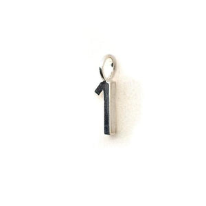Polished Gold Vermeil Number 1 Charm - Classic