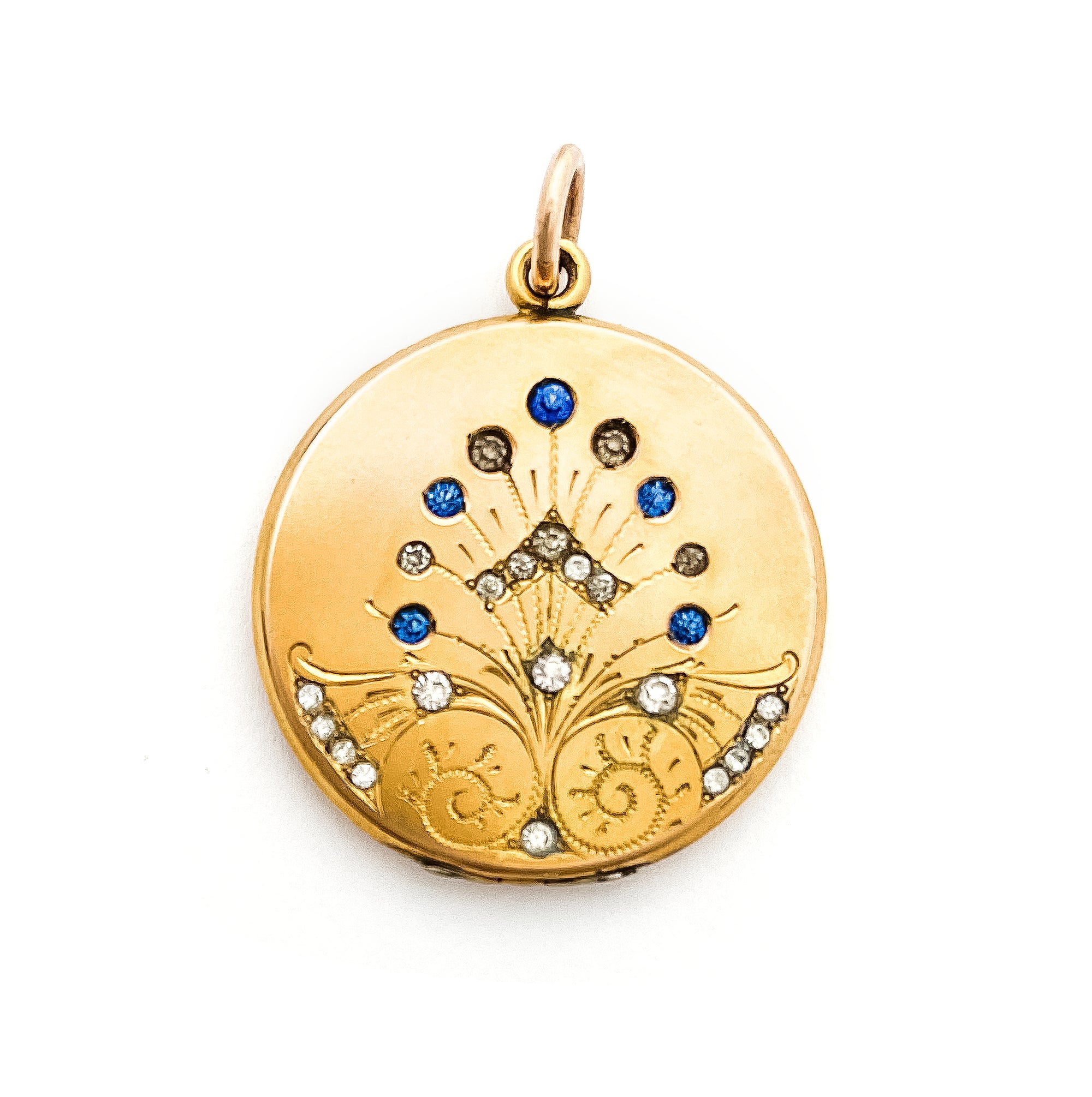 Peacock's Plume Antique Locket