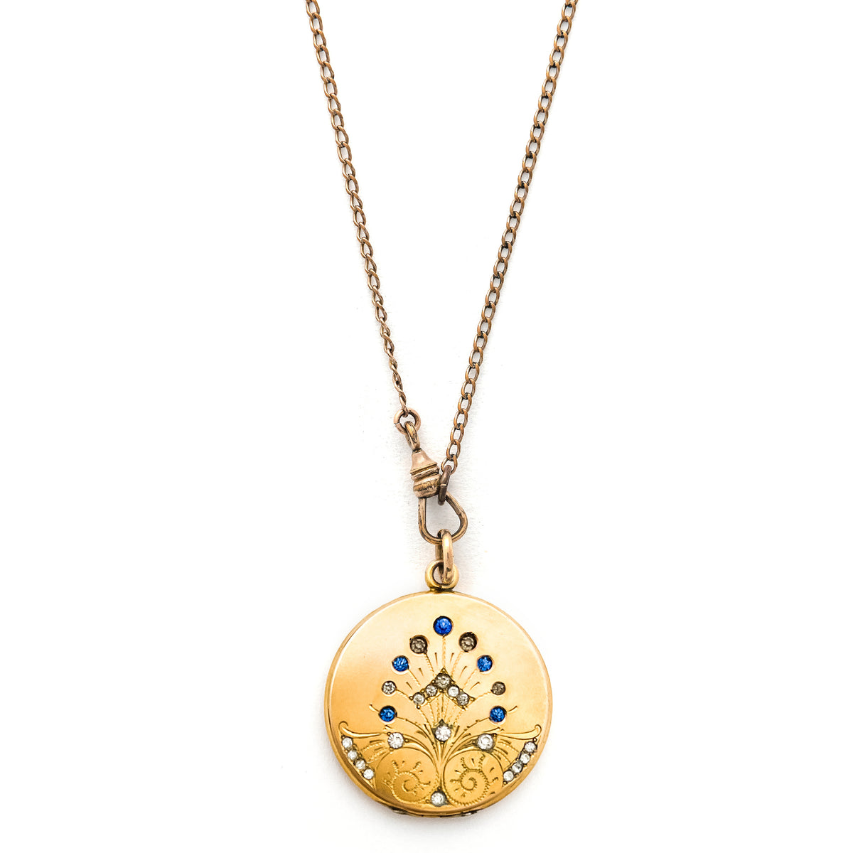 Peacock's Plume Antique Locket