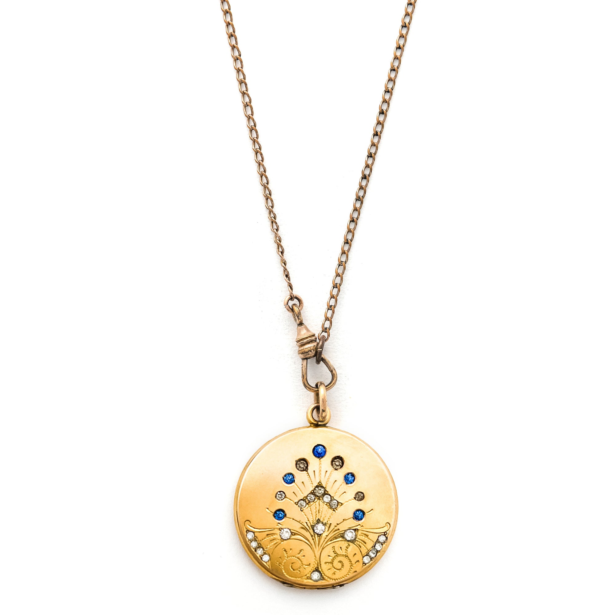 Peacock's Plume Antique Locket