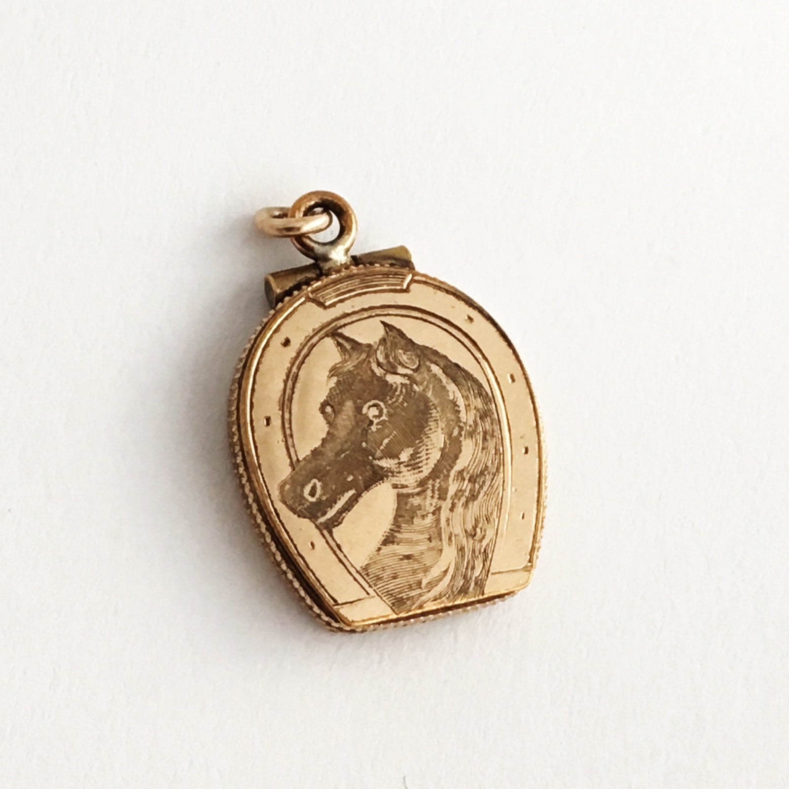 Lucky Horseshoe Antique Locket