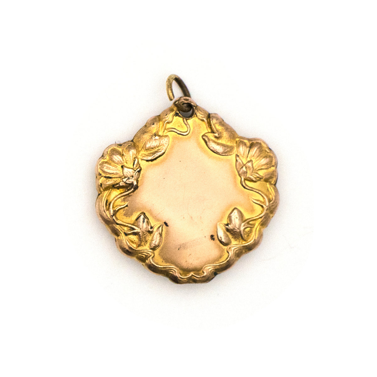 Crescent Moon & Flowers Locket