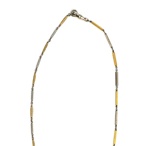 Sterling Silver Gold Fill Bar Link Chain