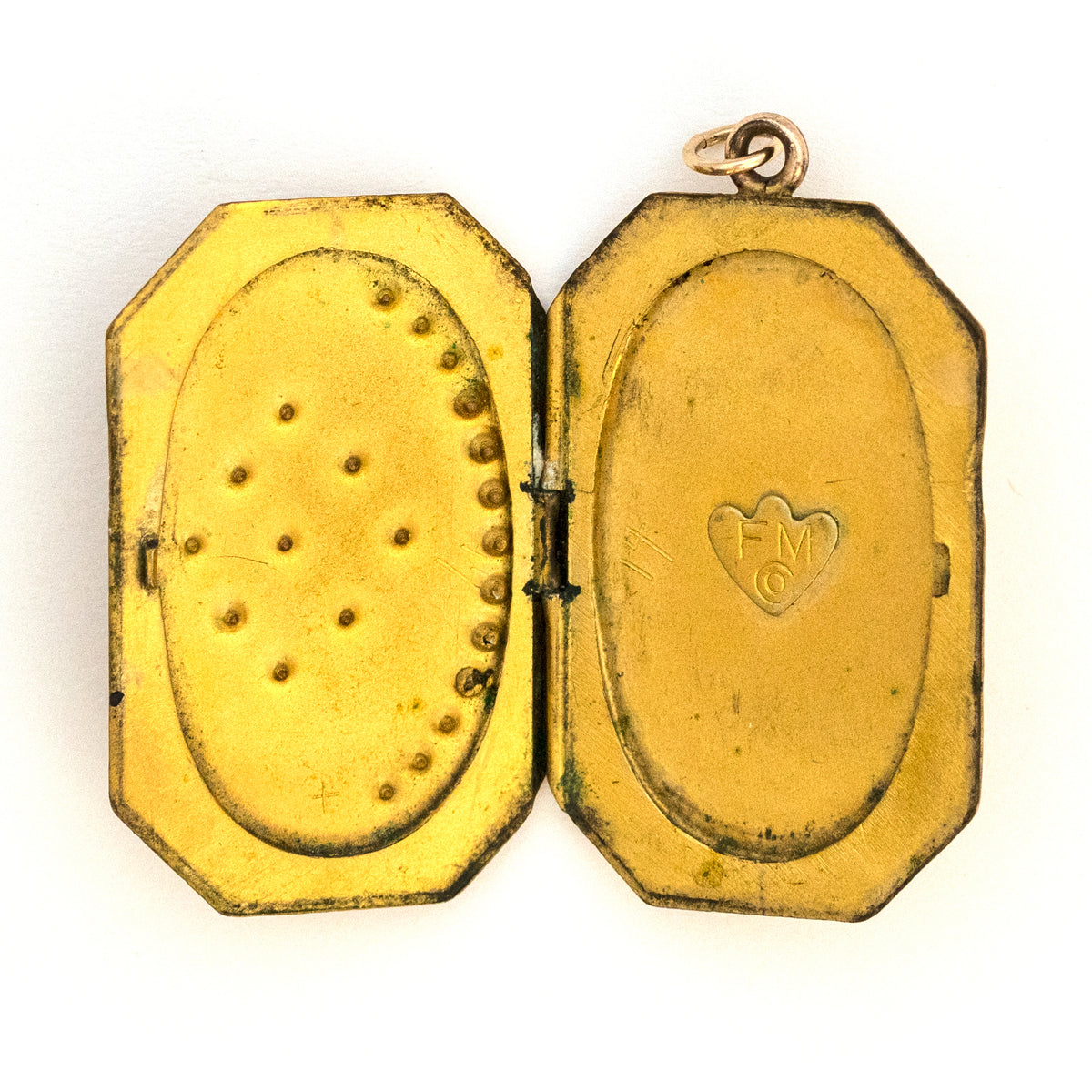 Crescent Moon & Stars Rectangular Locket