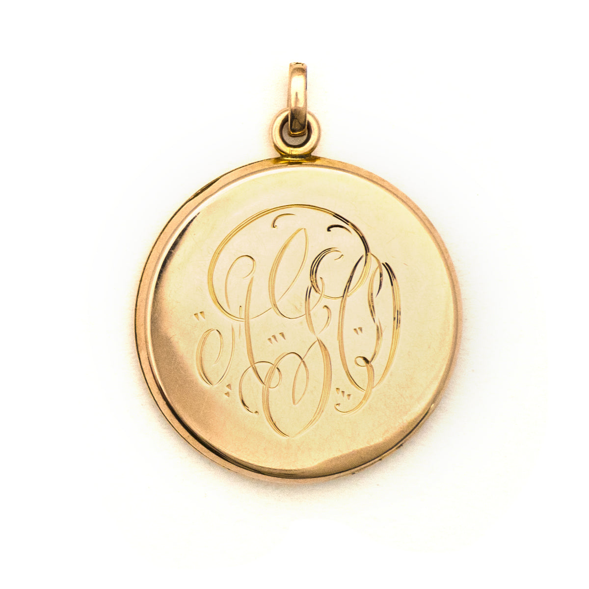 Larger Double Wreath Coin Locket