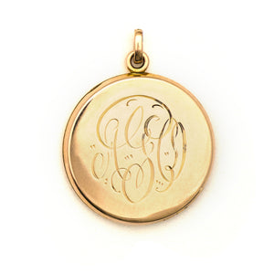 Larger Double Wreath Coin Locket