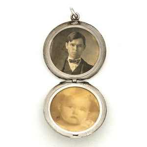 Silver Lady of the Water Lilies Locket