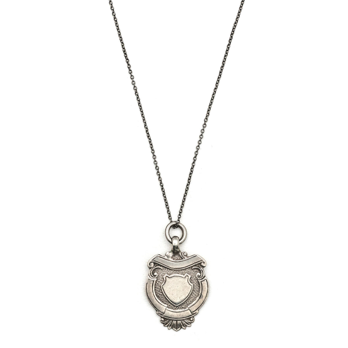Antique English Sterling Silver Shield Charm