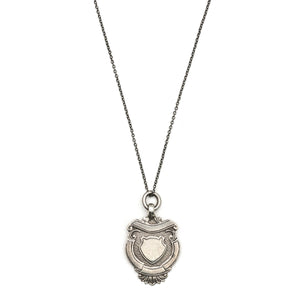 Antique English Sterling Silver Shield Charm