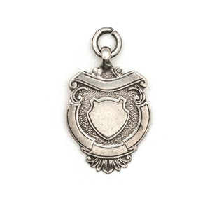 Antique English Sterling Silver Shield Charm