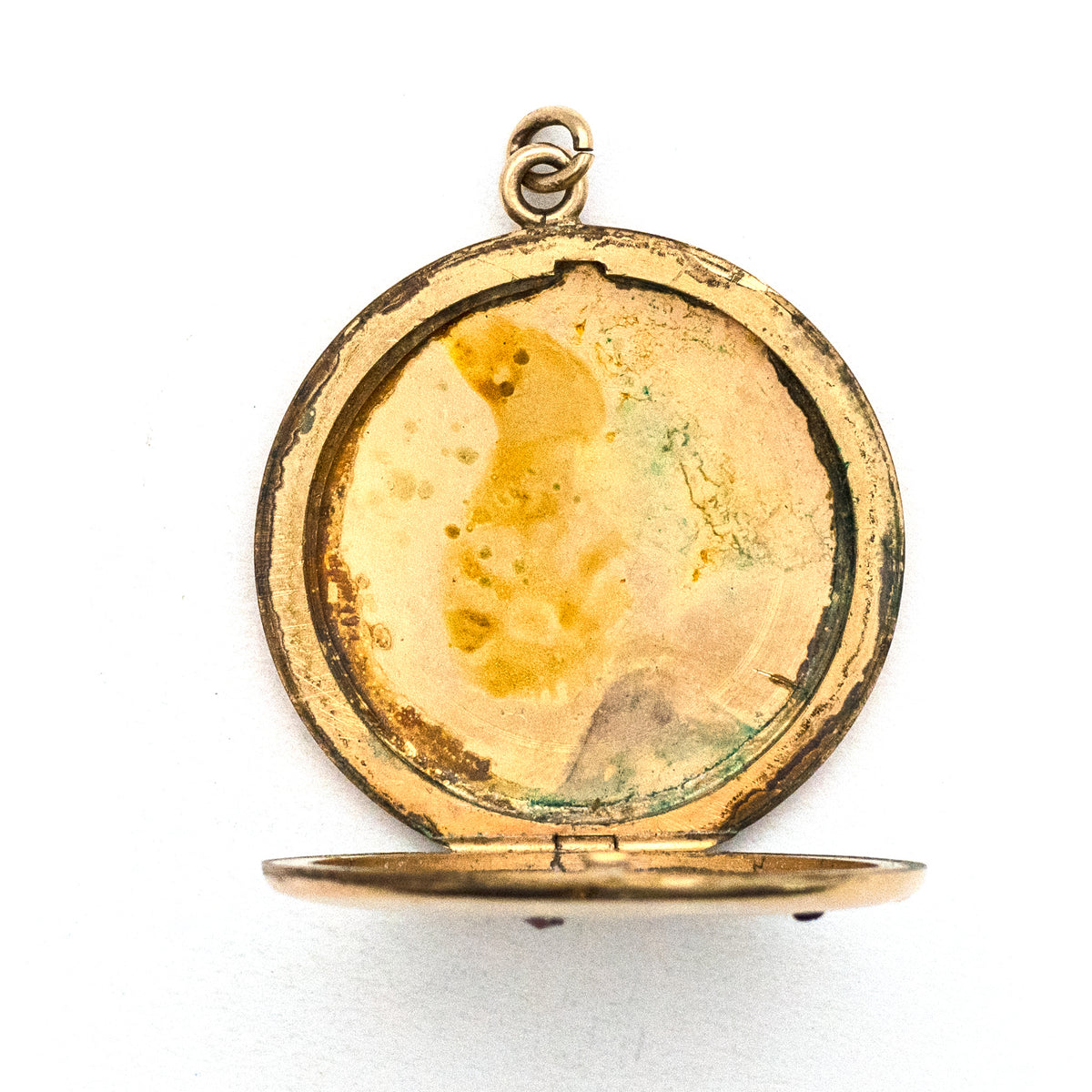 Red Crescent Moon & Star Locket