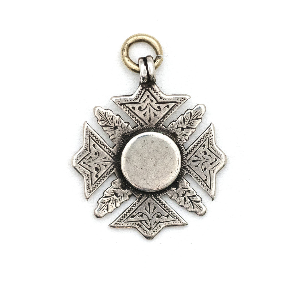 Antique 1848 English Sterling Silver Medal Charm