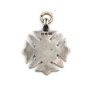 Antique 1848 English Sterling Silver Medal Charm