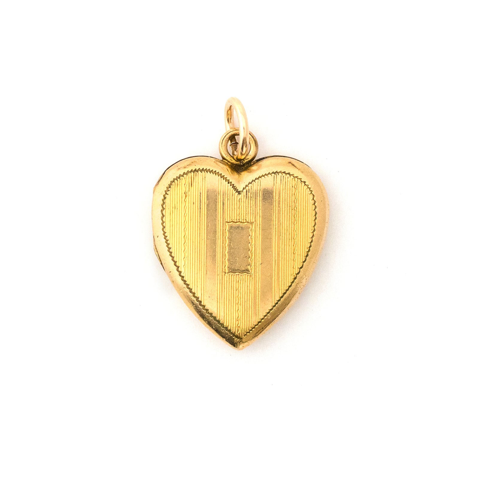 Pinstripe Heart Locket