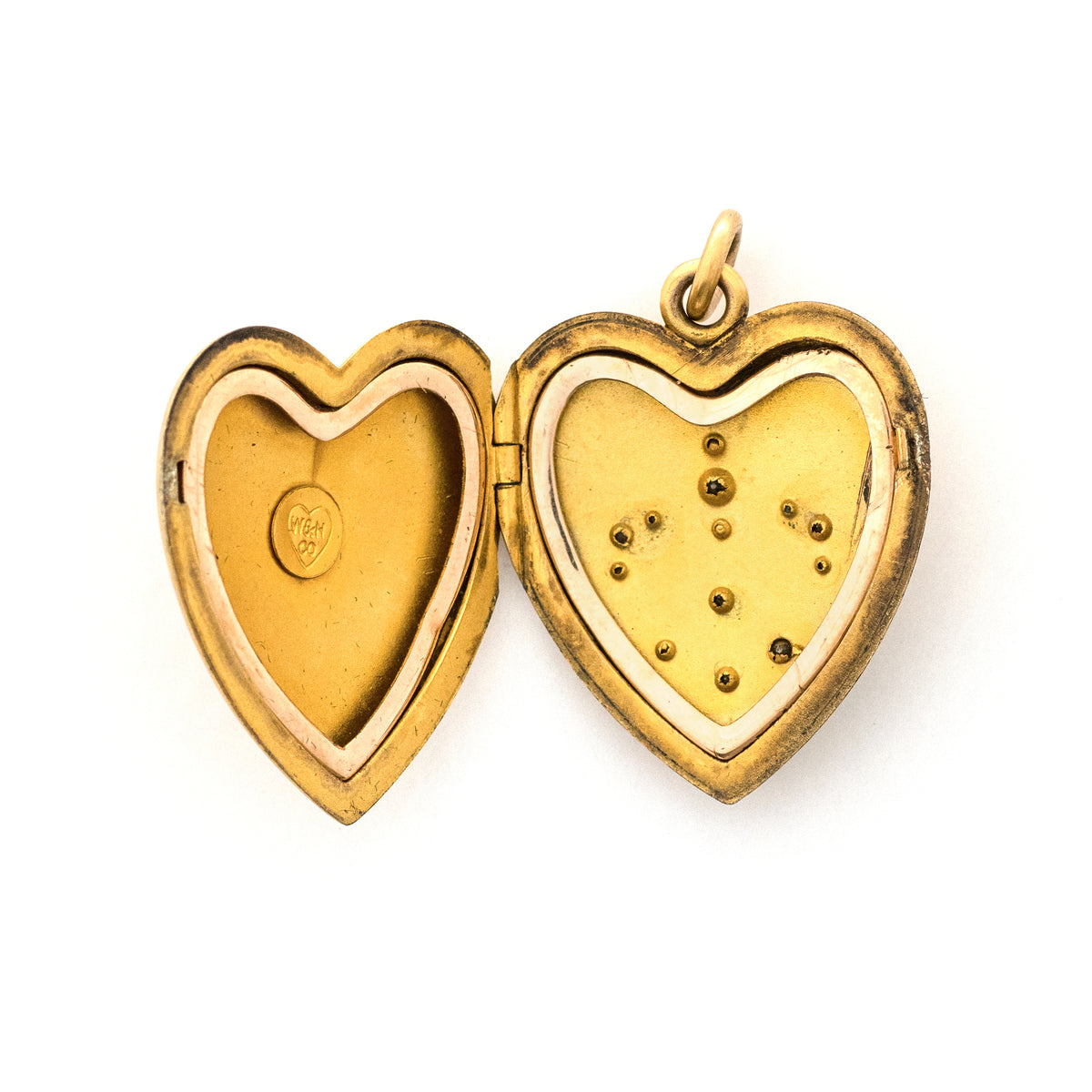Matte Fleur-De-Lis Heart Locket