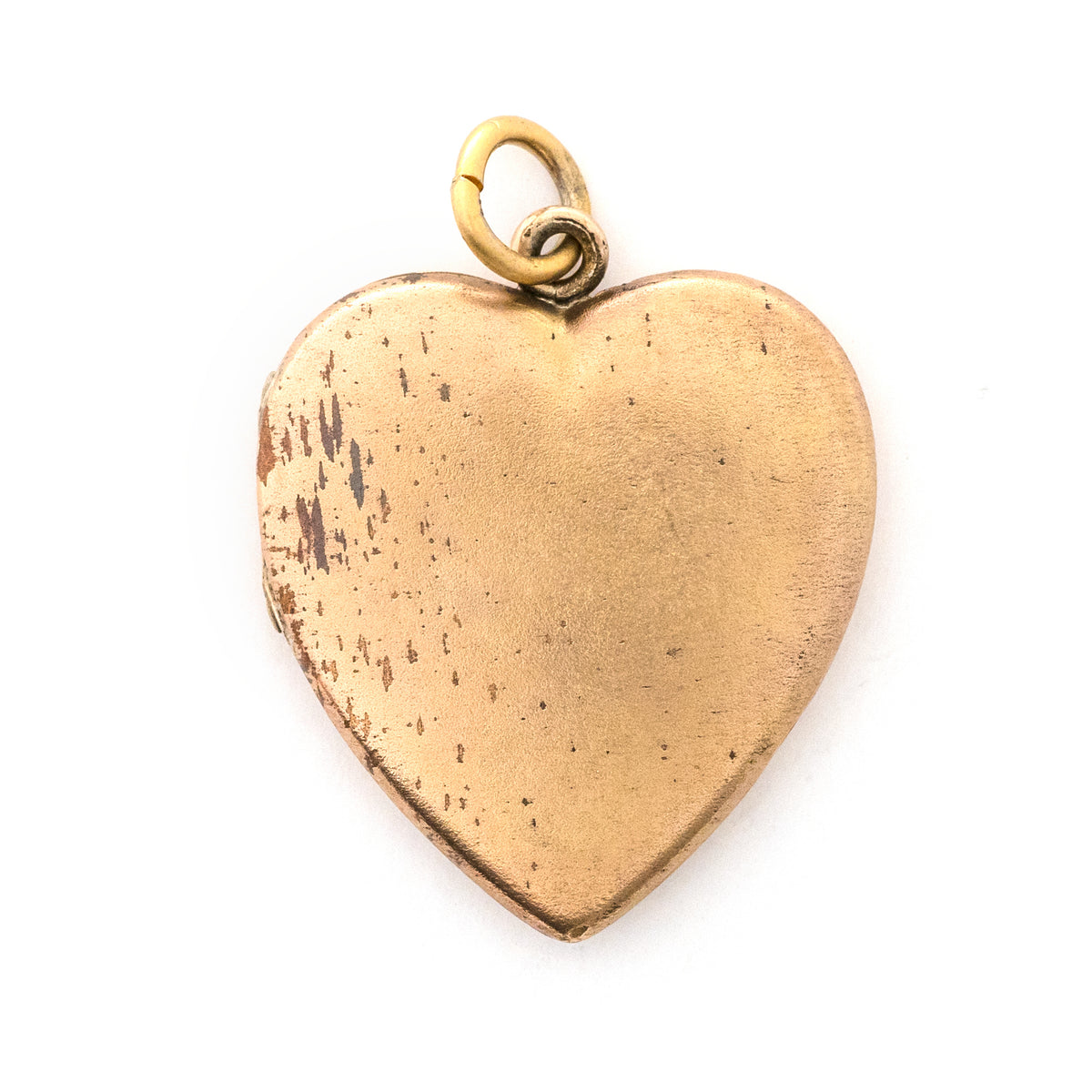 Matte Single Stone Heart Locket