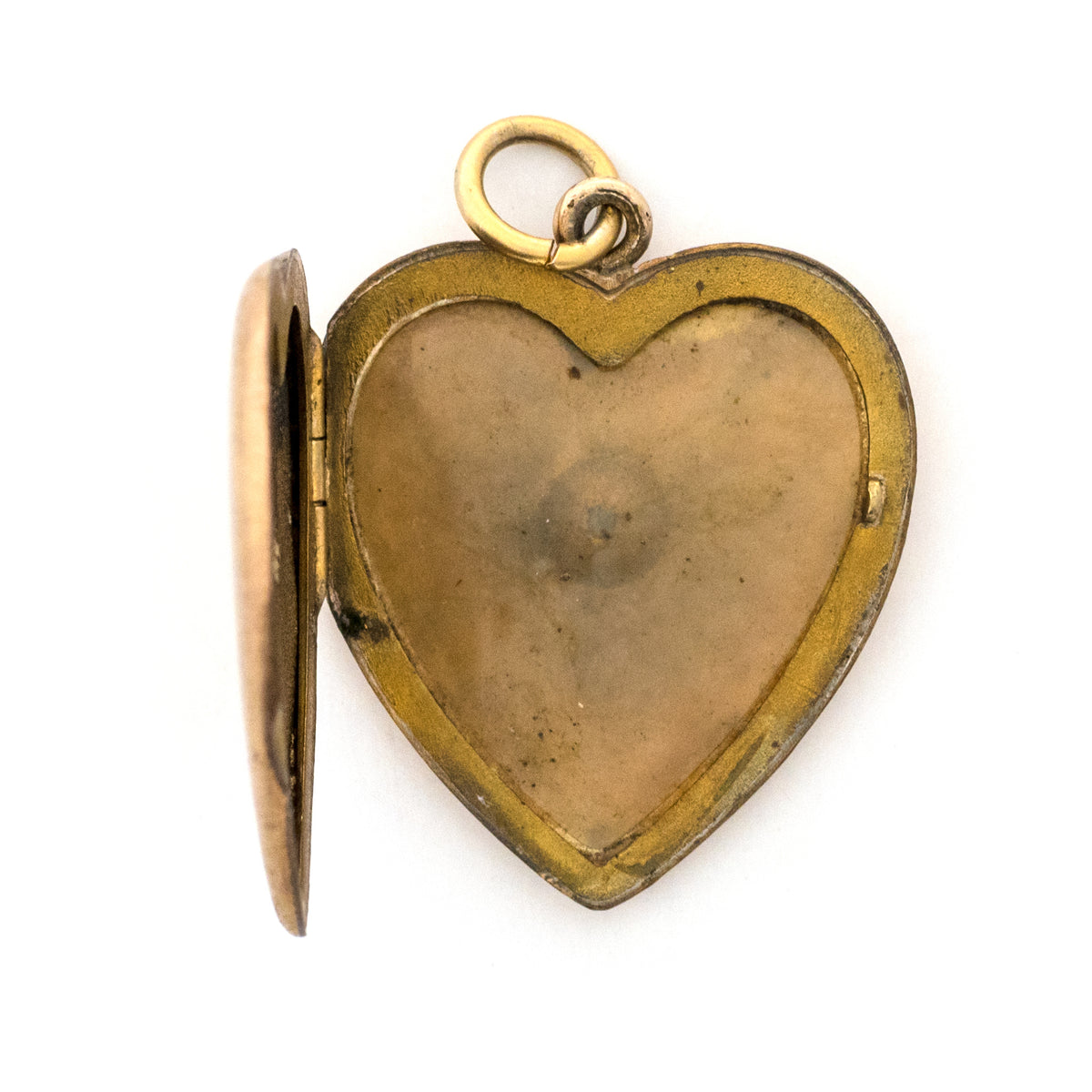 Matte Single Stone Heart Locket