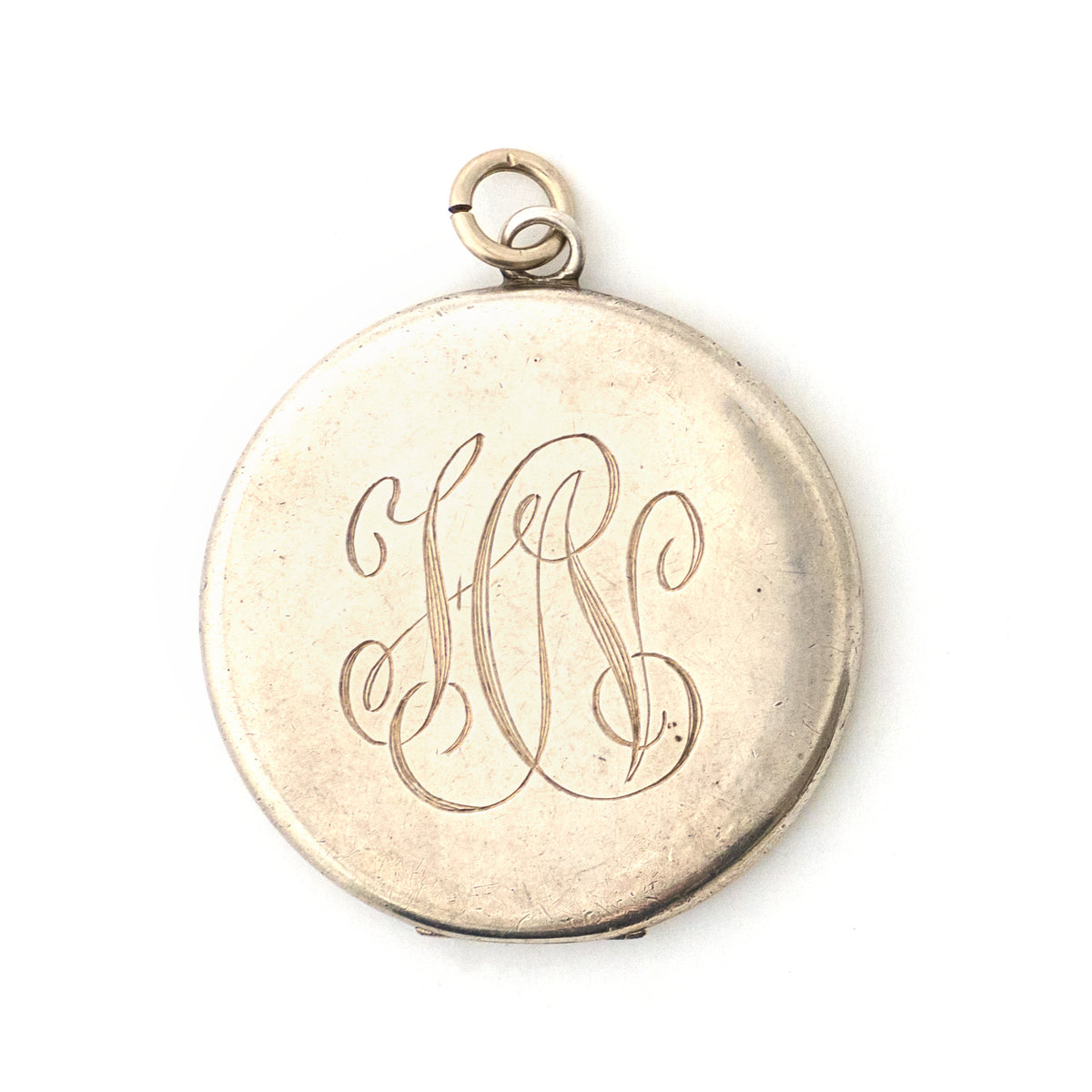 Sterling Silver Engraved Floral Locket
