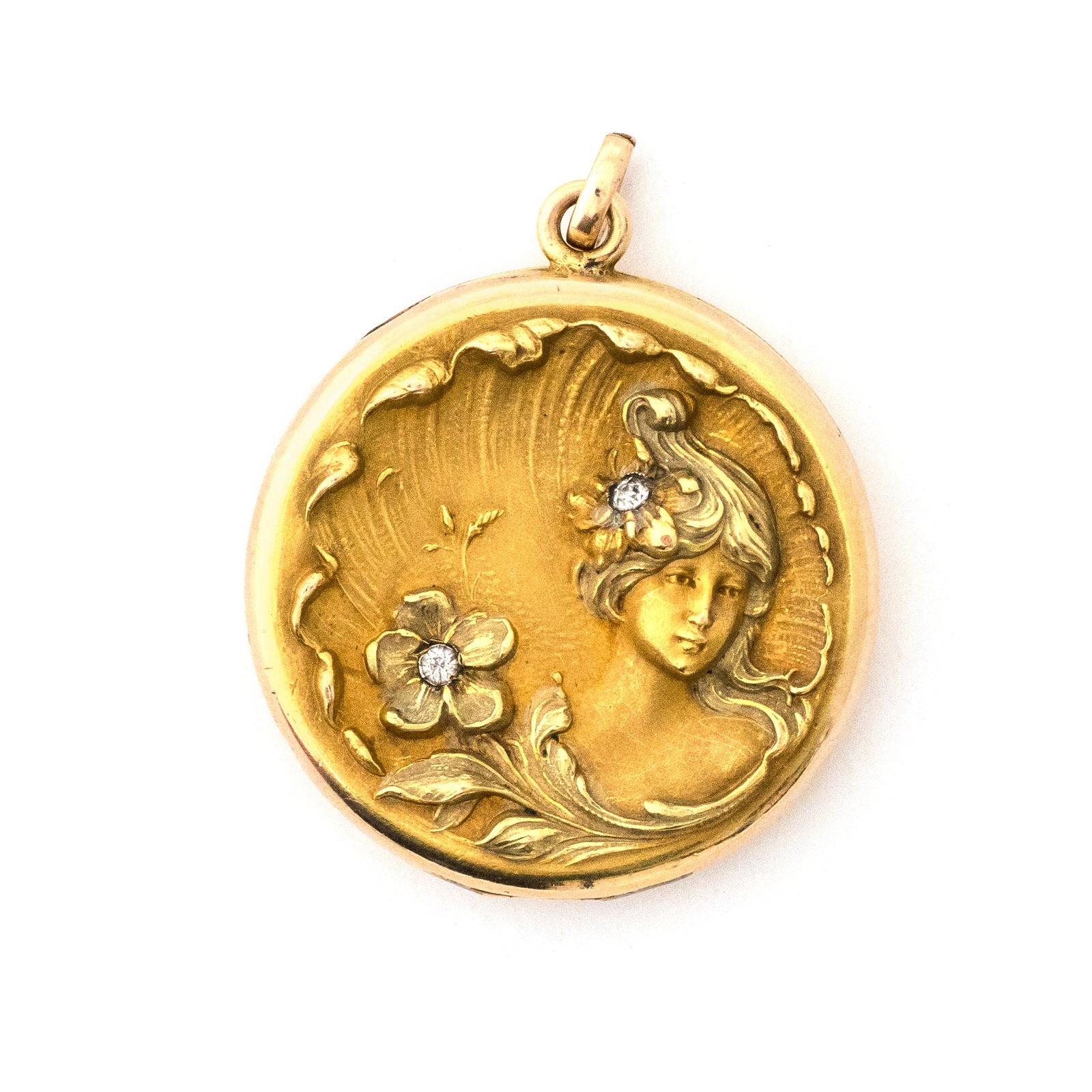 Forget Me Not Portrait Locket