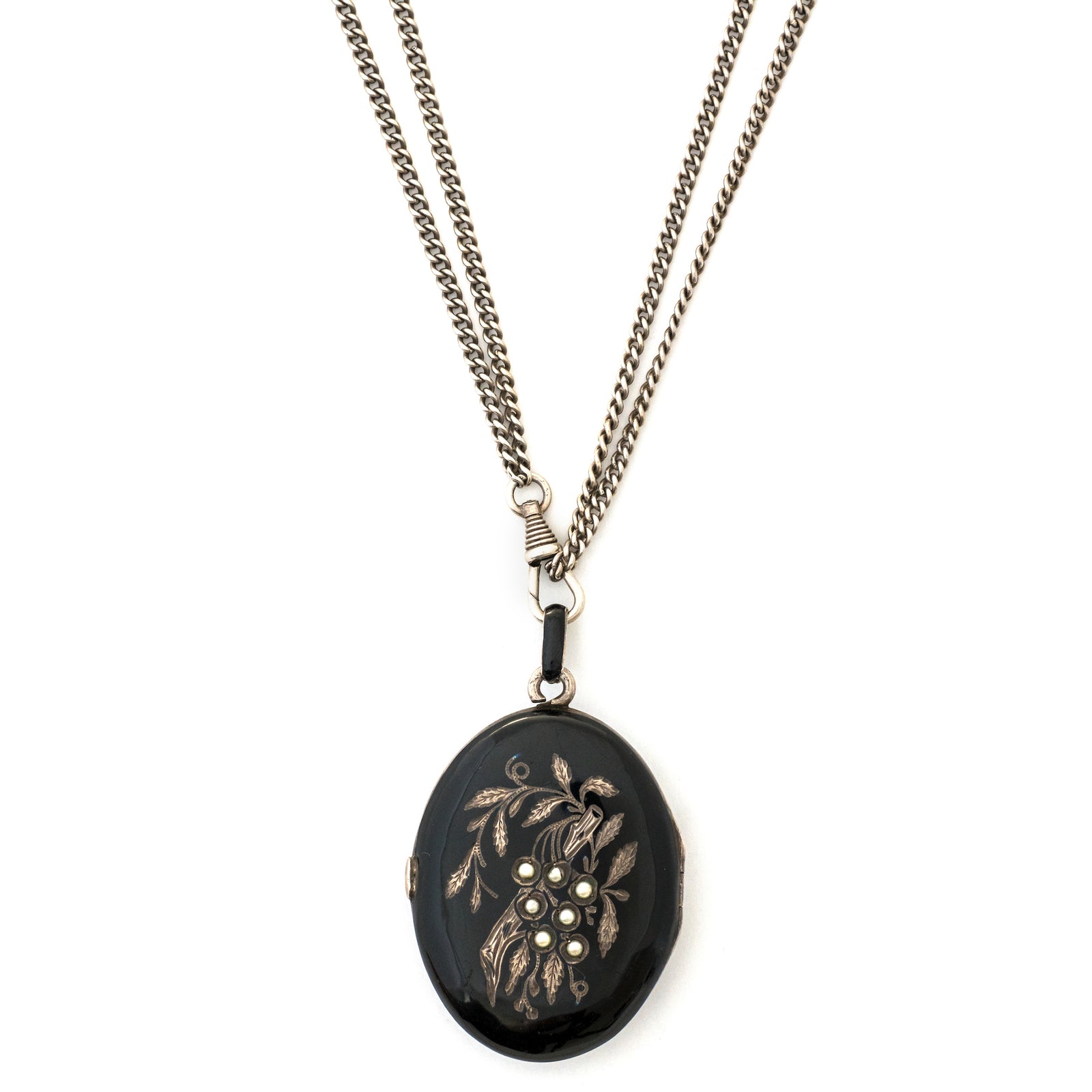 Cherry Tree Enamel Locket