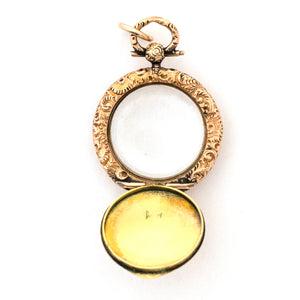 9K Gold Portrait Locket