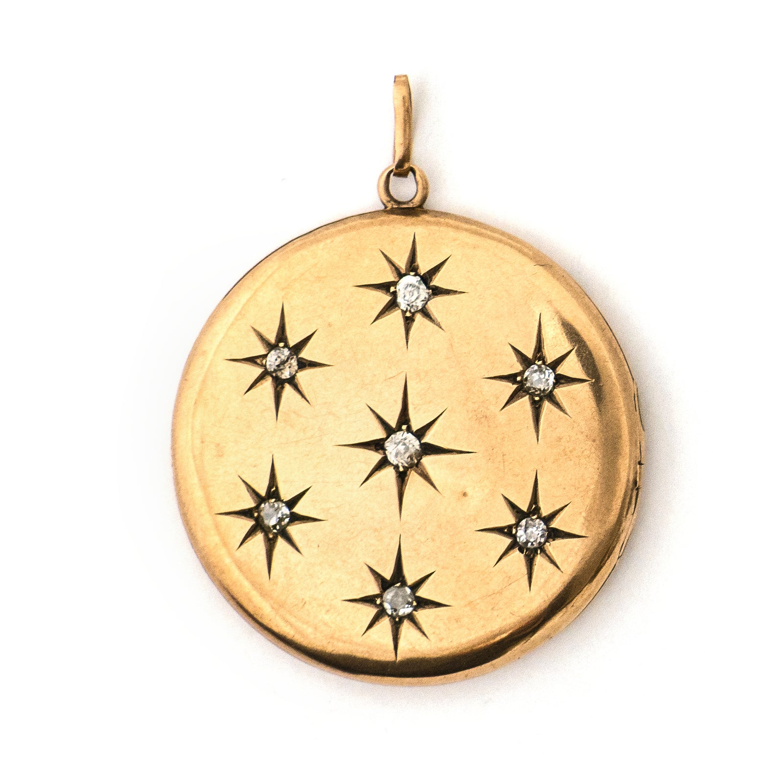 10k Gold & Diamond Starry Night Locket