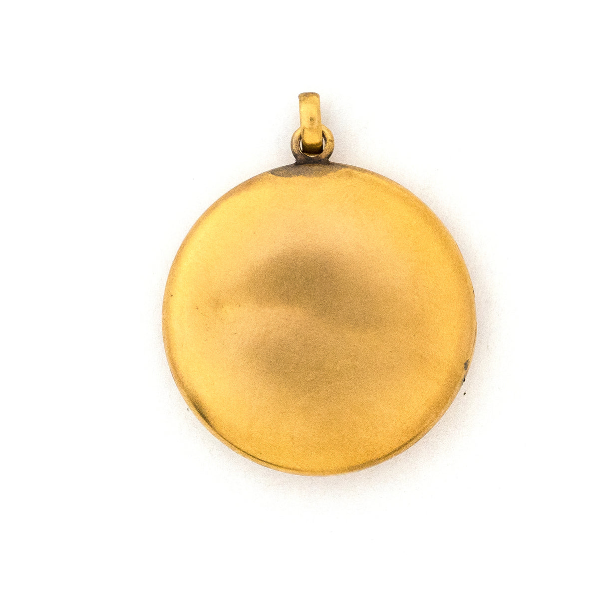 14k Gold & Diamond Crescent Moon Locket