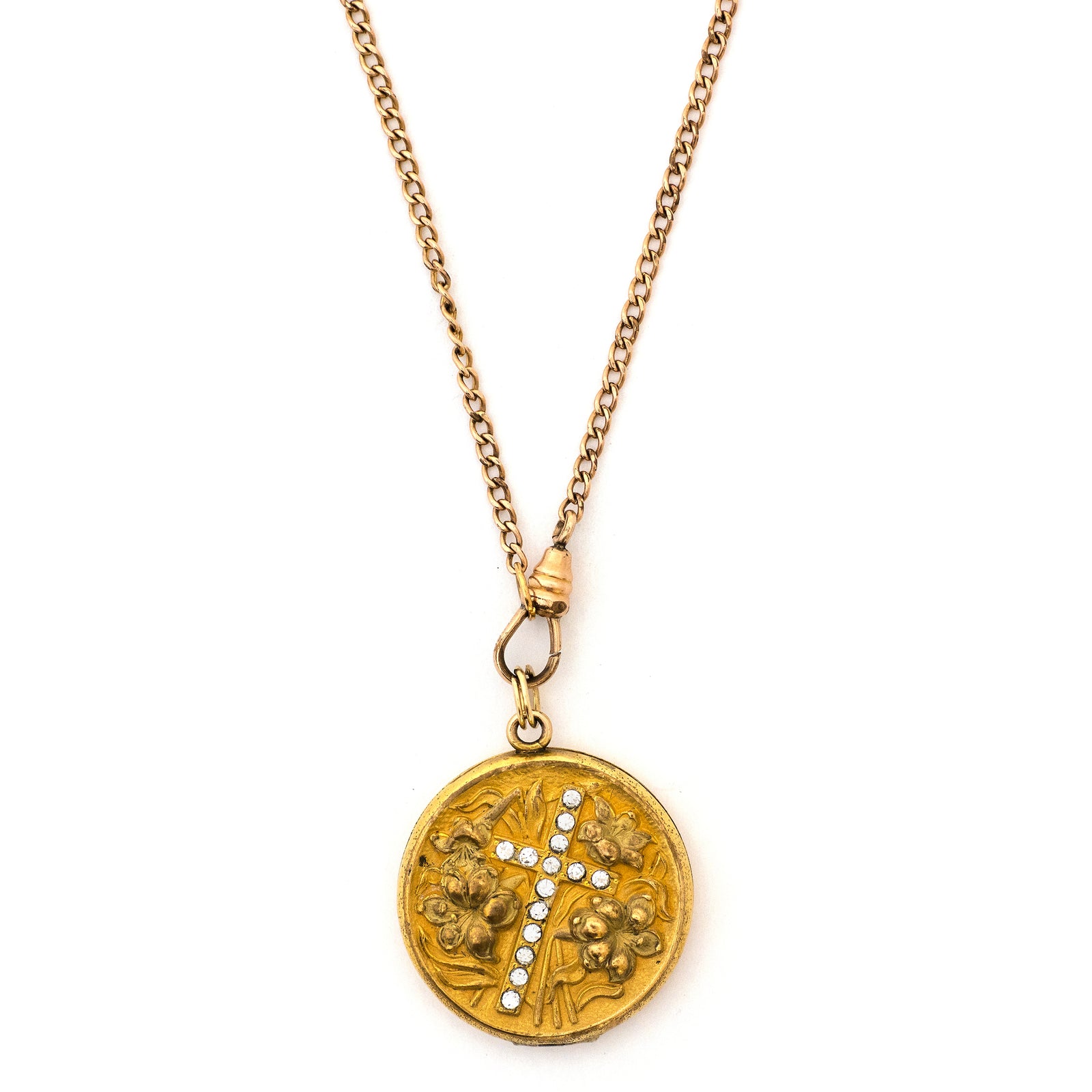 Lilies Cross Locket