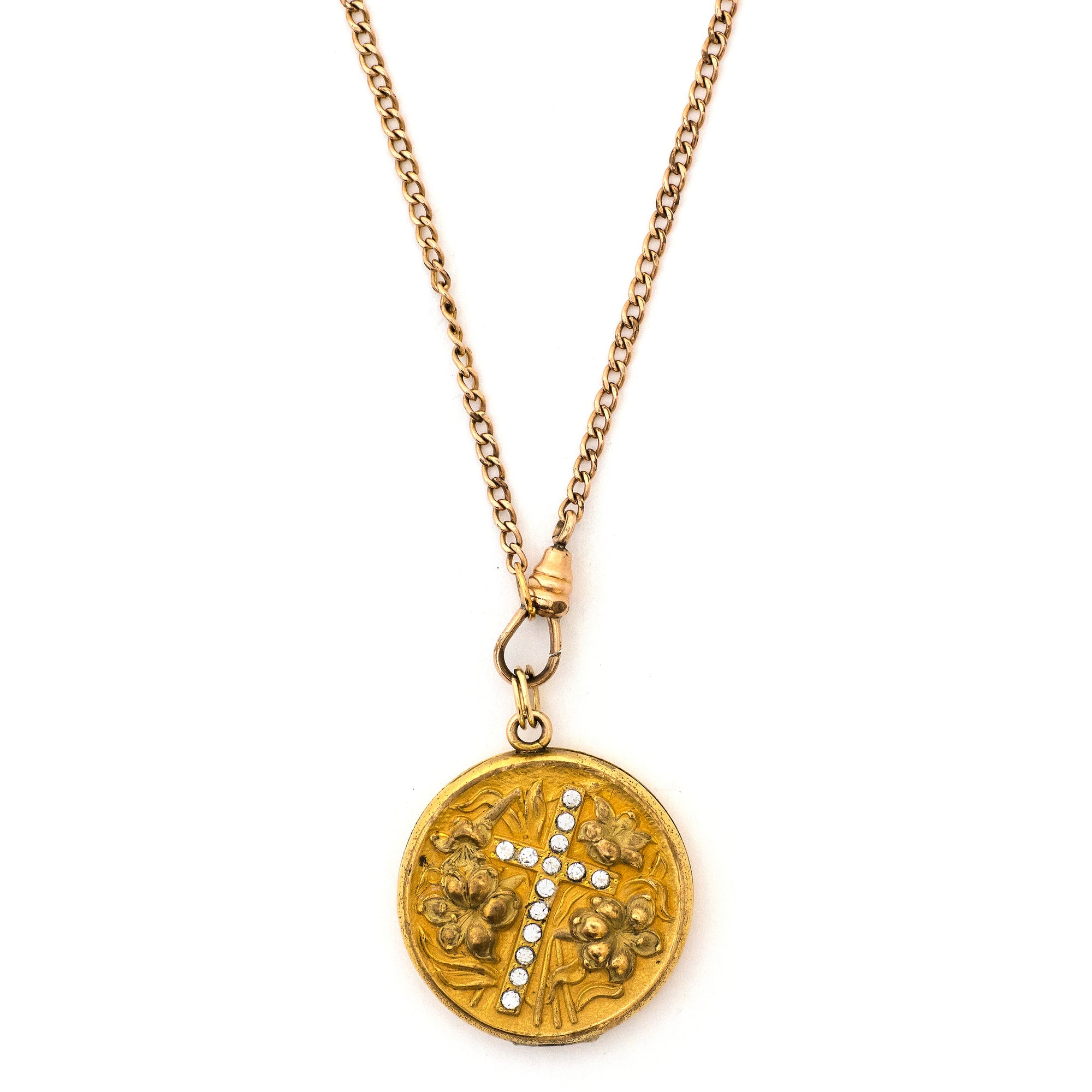 Lilies Cross Locket