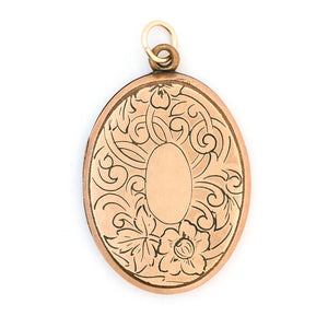 Oval Pansy Locket