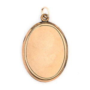 Oval Pansy Locket