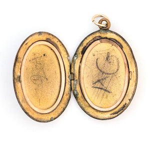 Oval Pansy Locket