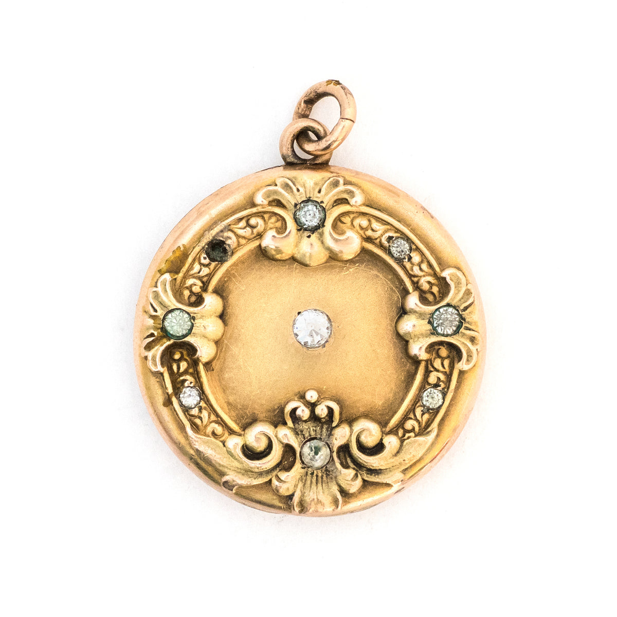 Art Nouveau Scroll Locket