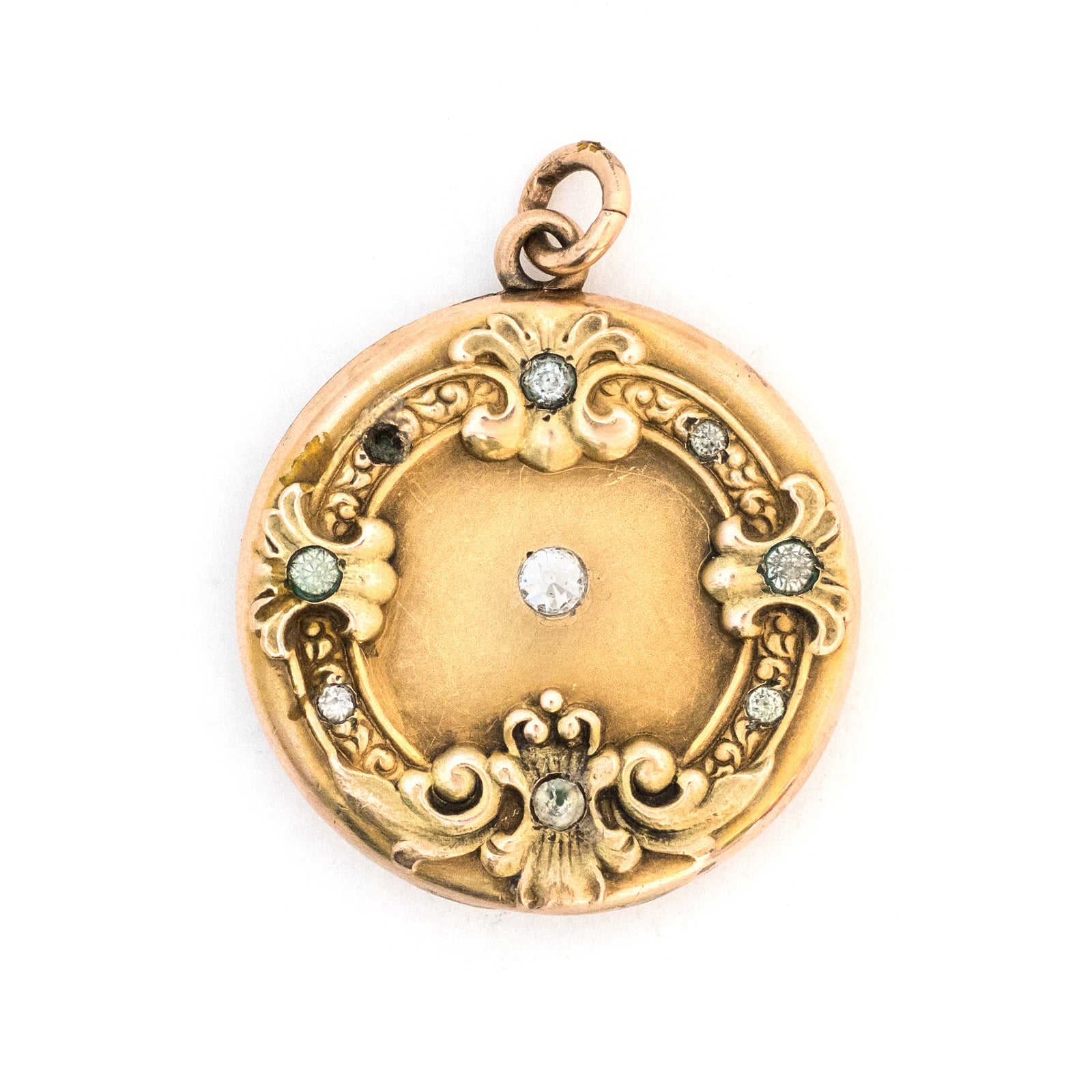 Art Nouveau Scroll Locket