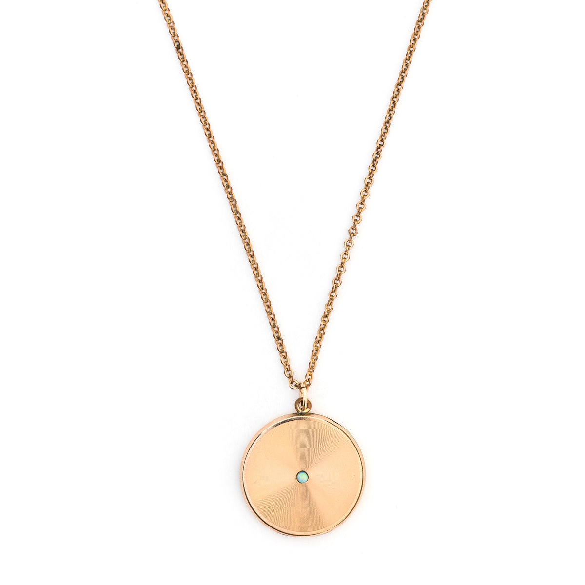 Opal Disc Locket