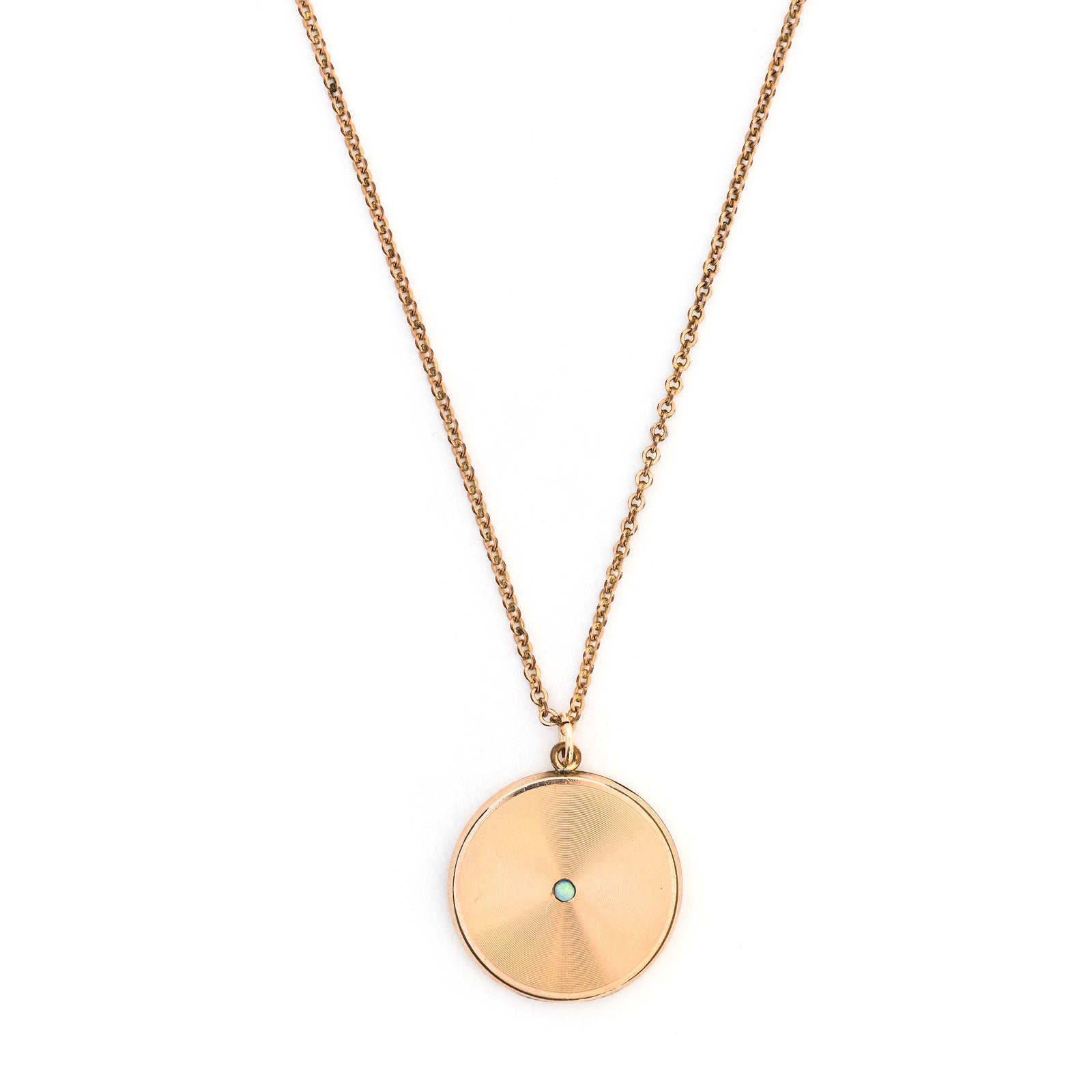 Opal Disc Locket