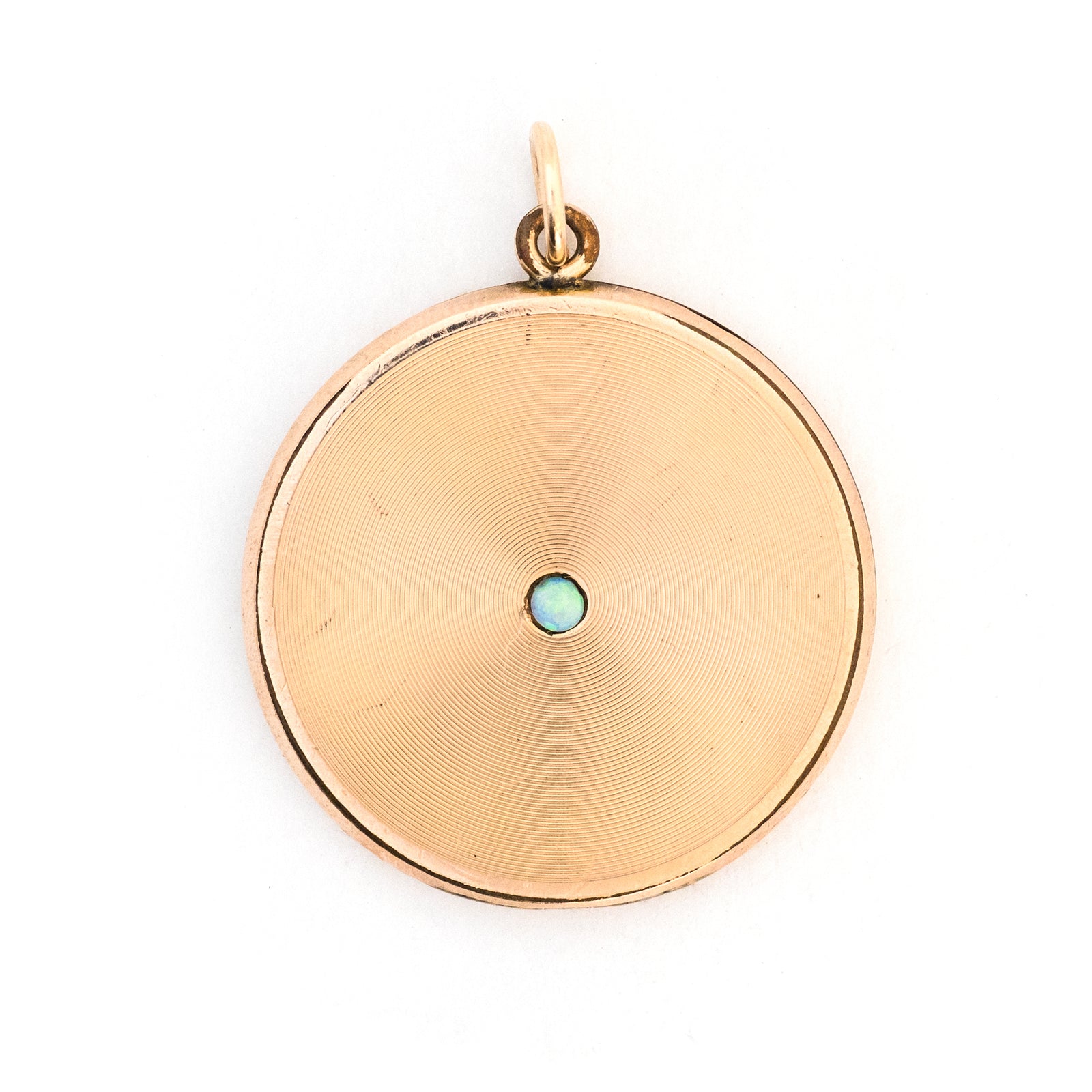 Opal Disc Locket