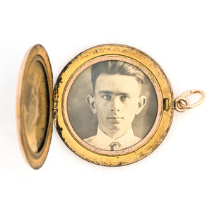 Opal Disc Locket