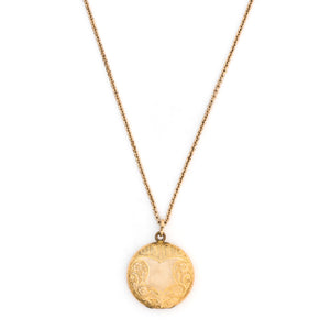 Floral Herringbone Locket