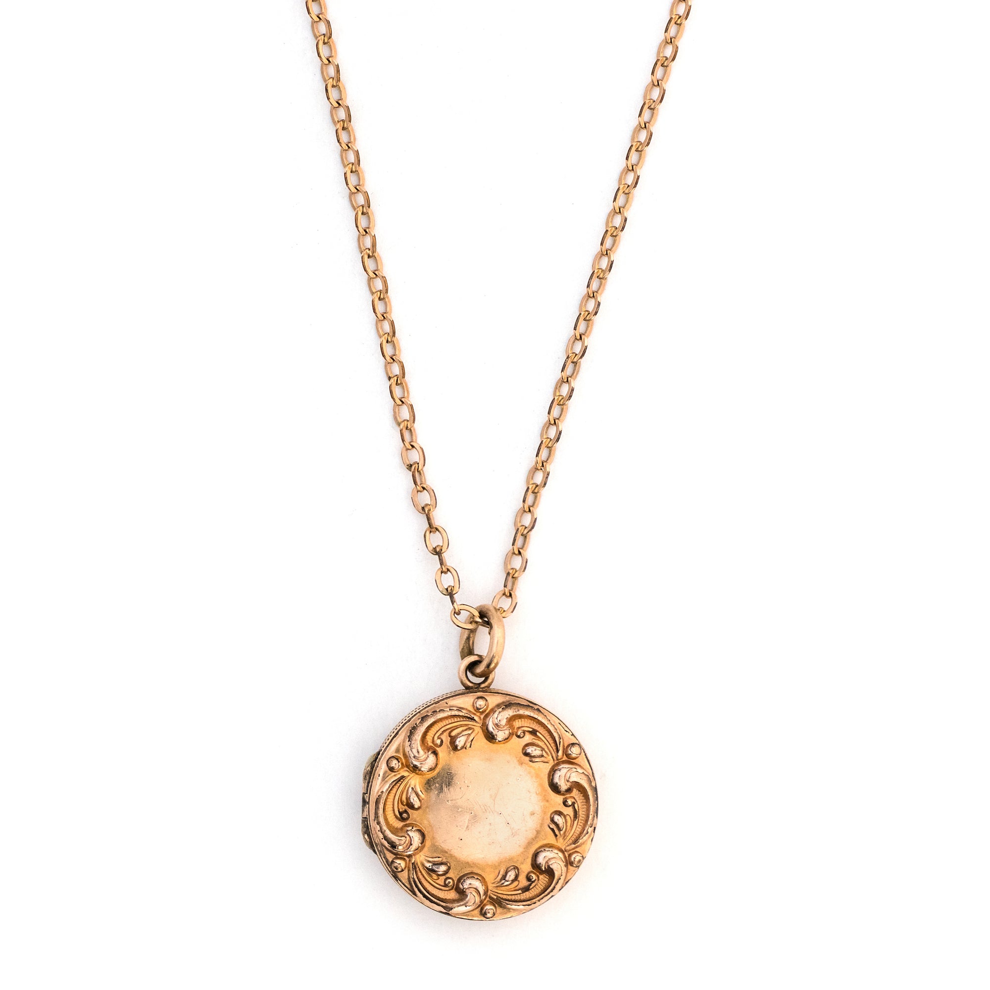 Rosy Scroll Locket