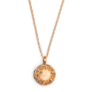 Rosy Scroll Locket