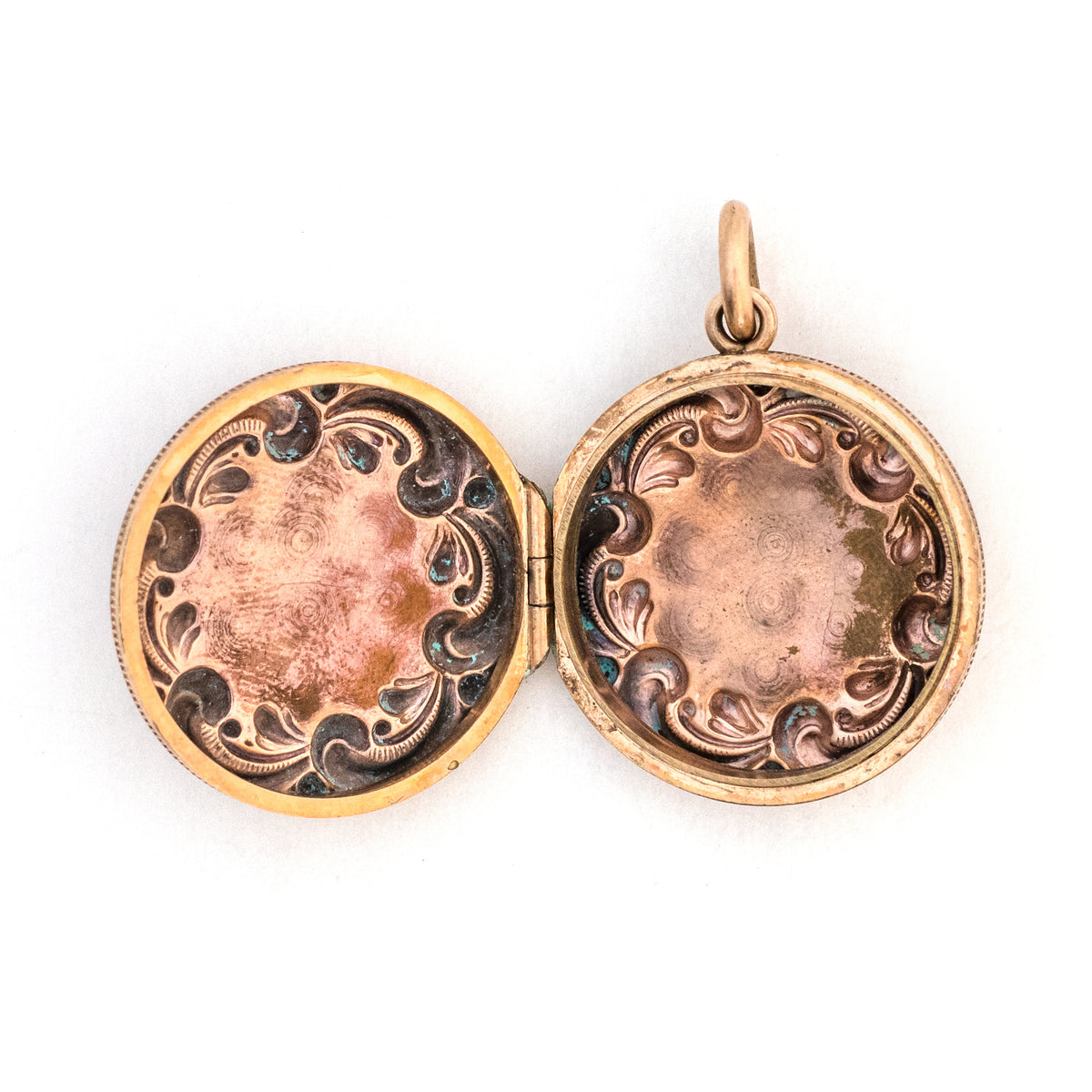Rosy Scroll Locket