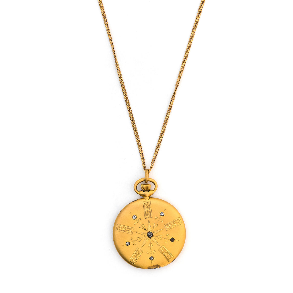 Nautical Star Pocket Watch Locket