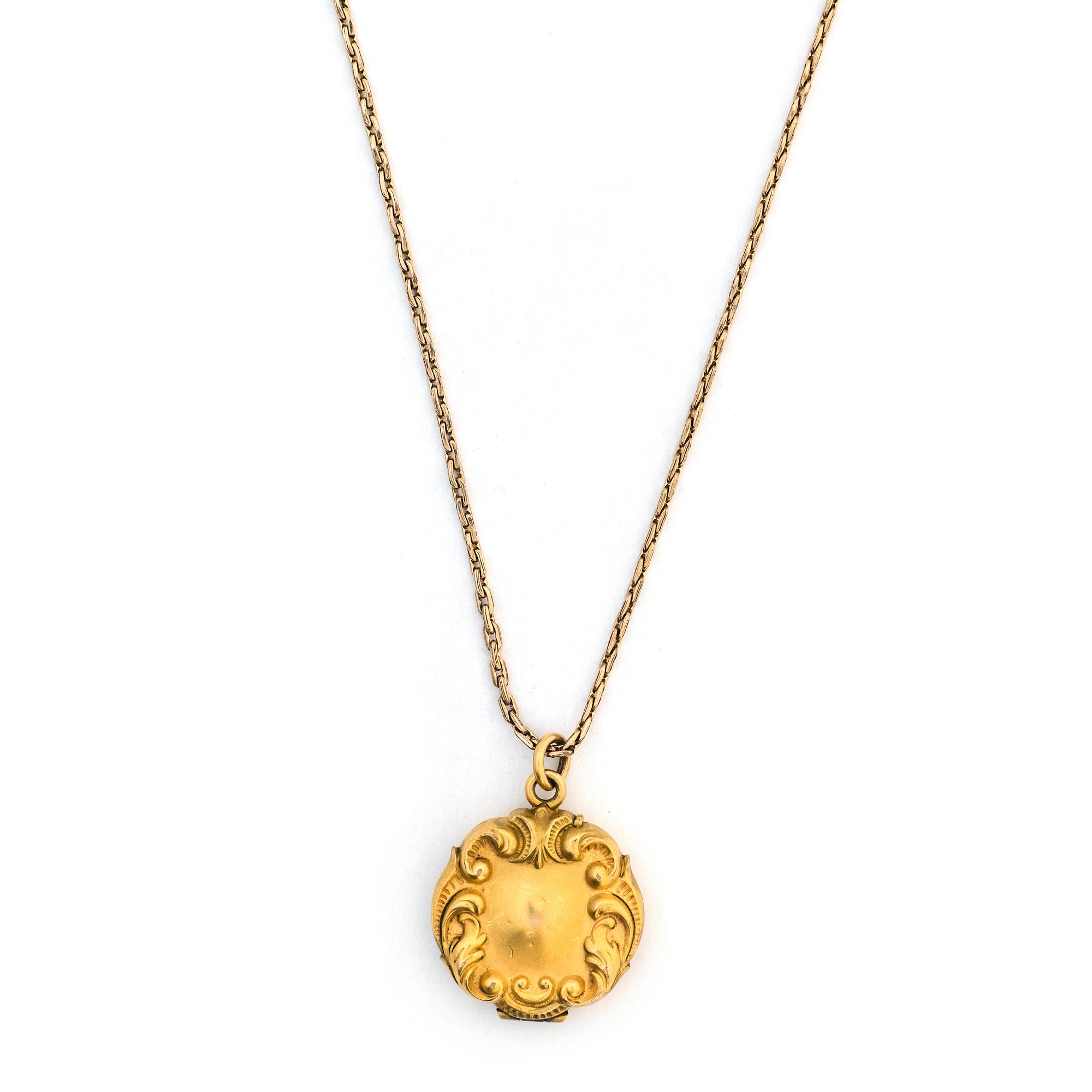 Matte Scroll Locket