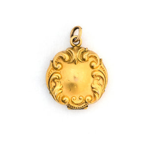 Matte Scroll Locket