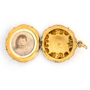 Matte Scroll Locket