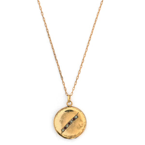 Red & White Crossbar Locket